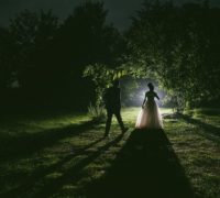 Hochzeitsfotos bei Dunkelheit